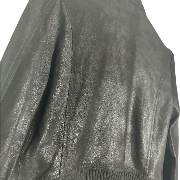 DIESEL Woman’s jacket- Goat Leather - Single Rider Black Size Small - Picture 6 of 17